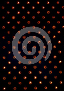 Abstract red on black