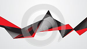 Abstract red black background concept Vector graphic design