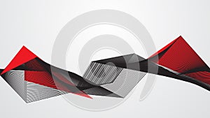 Abstract red black background concept Vector graphic design