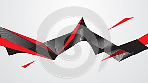 Abstract red black background concept Vector graphic design