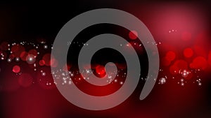 Abstract Red and Black Bokeh Defocused Lights Background Vector Illustration