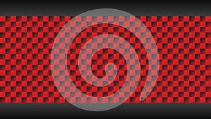 Abstract Red and Black Checkered Pattern Digital Background Design