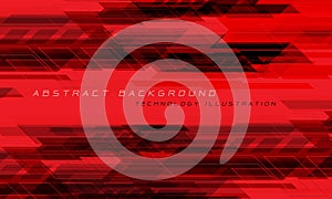 Abstract red black geometric dynamic creative design design modern futuristic technology background vector