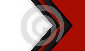 Abstract. Red-black and white geometric overlap background.