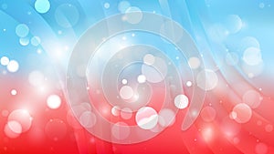 Abstract Red and Blue Bokeh Defocused Lights Background Vector