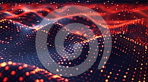 Abstract Red and Blue Lightscape