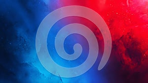 Abstract Blue and Red Nebula Background