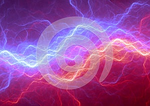 Abstract red and blue plasma