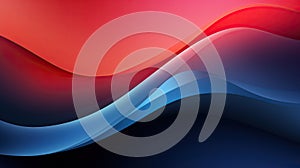 Abstract Red And Blue Wave Background