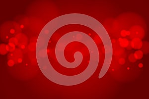 abstract red blurred gradient background with bokeh, vector illustration