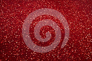 abstract red Bokeh circles for Christmas background, glitter light Defocused and Blurred Bokeh