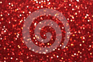 Abstract red bokeh lights background