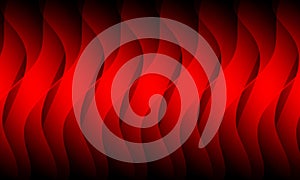Abstract red curve, wave texture on black background. wallpaper Vector illustration.