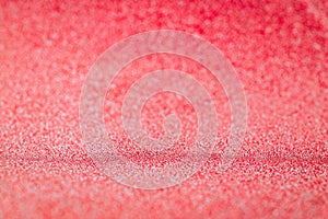 Abstract red design, Christmas glitter red background with bright sparkle bokeh texture for xmas shine silver pattern. Blurred