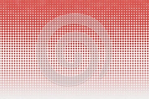 Abstract red dots pattern with gradient halftone effect