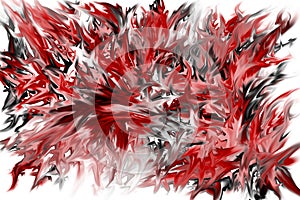 Abstract red flames