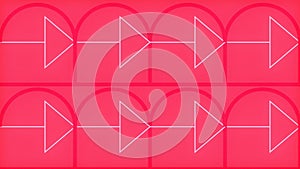 Abstract Red Geometric Arrow Pattern Background