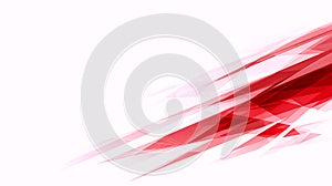 Abstract Red Geometric Background with White Space