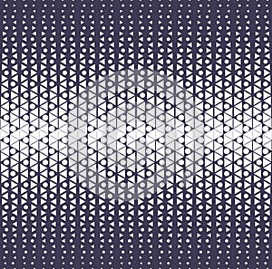 abstract red geometric halftone triangle gradient pattern