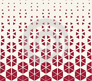 abstract red geometric hexagon halftone gradient pattern