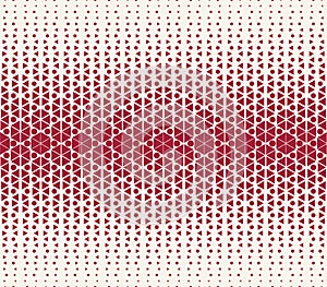 abstract red geometric hexagon halftone gradient pattern