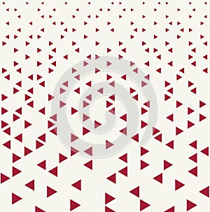 Abstract red geometric hipster fashion design print triangle pattern