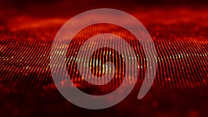 Abstract Red Geometrical Background . Connection structure. Science background. Futuristic Technology HUD Element