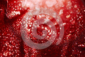 Abstract red glitter background