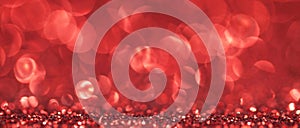 Abstract red glitter background
