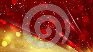 Abstract Red and Gold Blur Lights Background Image