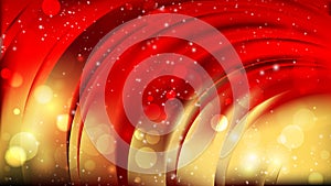 Abstract Red and Gold Blurry Lights Background Image