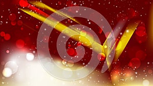 Abstract Red and Gold Defocused Lights Background Design