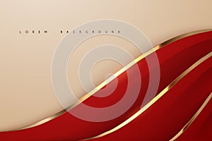 Abstract red and gold soft background