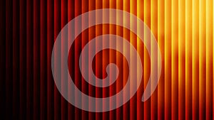Abstract red and gold vertical stripes background with light and shadow design glass gradient