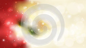 Abstract Red Gold and White Blurred Lights Background Design