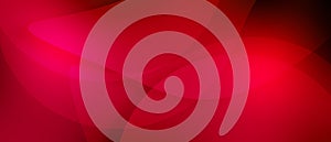 Abstract red gradient background with dynamic curve shapes composition