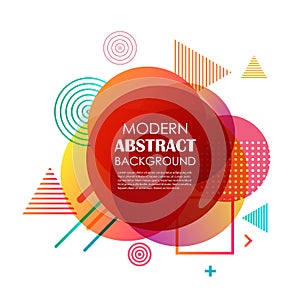 Abstract red gradient geometric pattern design and background. U