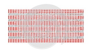 Abstract Red Grid Pattern with Wavy Lines, vector design Generative AI