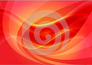 Abstract red hot light wave technology background vector .