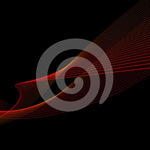 Abstract red lines background