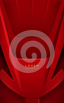 Abstract red metal technology background