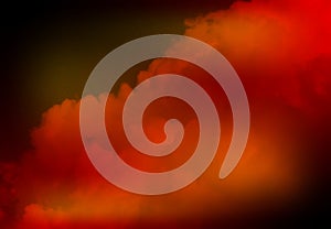 Abstract Red And Orange Color Effects Smoke Mist Fogg On A Black Background Wallpaper