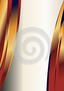Abstract Red And Orange Vertical Wave Business Background Vector Illustration Beautiful elegant Illustration