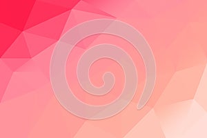 Abstract red pink low poly background