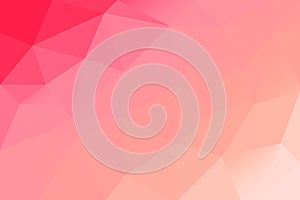 Abstract red pink low poly background photo