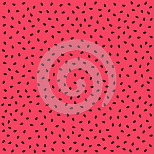 Abstract red - pink watermelon background with seeds - Vector