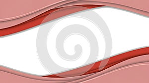 Abstract Red Pink Wavy Pattern on White Background for Modern Design