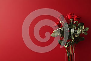 Abstract Red Rose Background