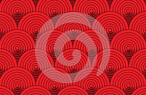 Abstract red round pattern wallpaper background