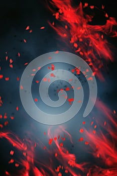 Abstract red smoke background